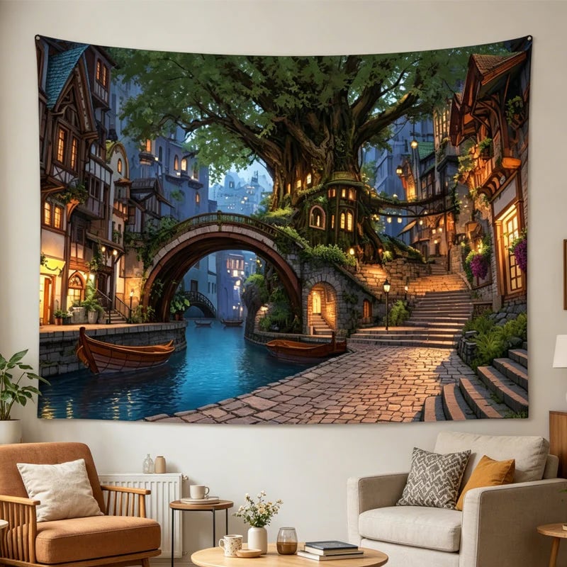 GardenCharm – Fondo de fiesta con celosía Woodland