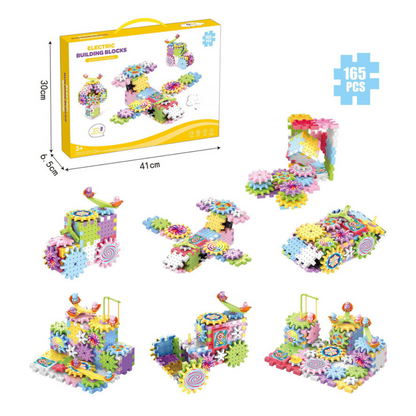 BrainBoost Builders – Montessori-Zahnrad-Bausteine