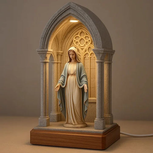 Resplandor Celestial - Lámpara Devocional LED de la Virgen María