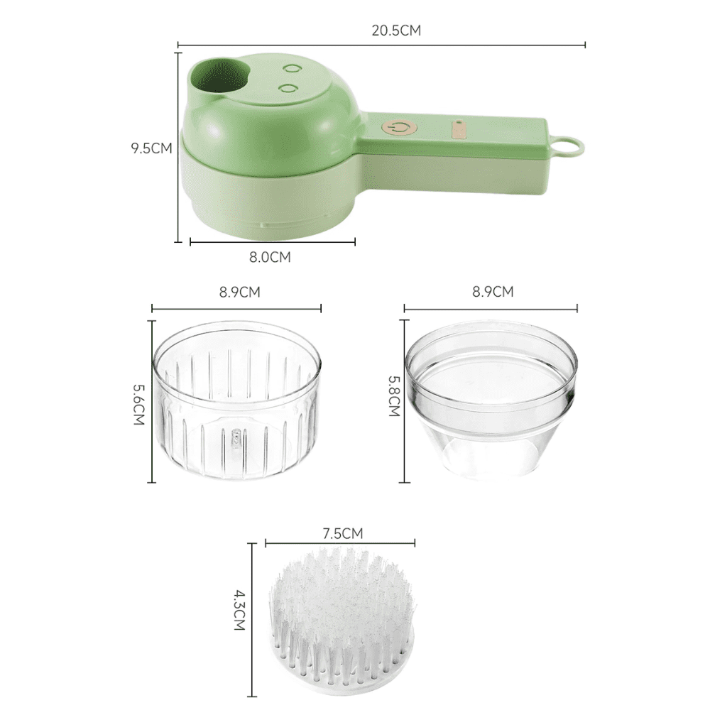 VegiChop – Kompaktes 4-in-1-Schneidesystem