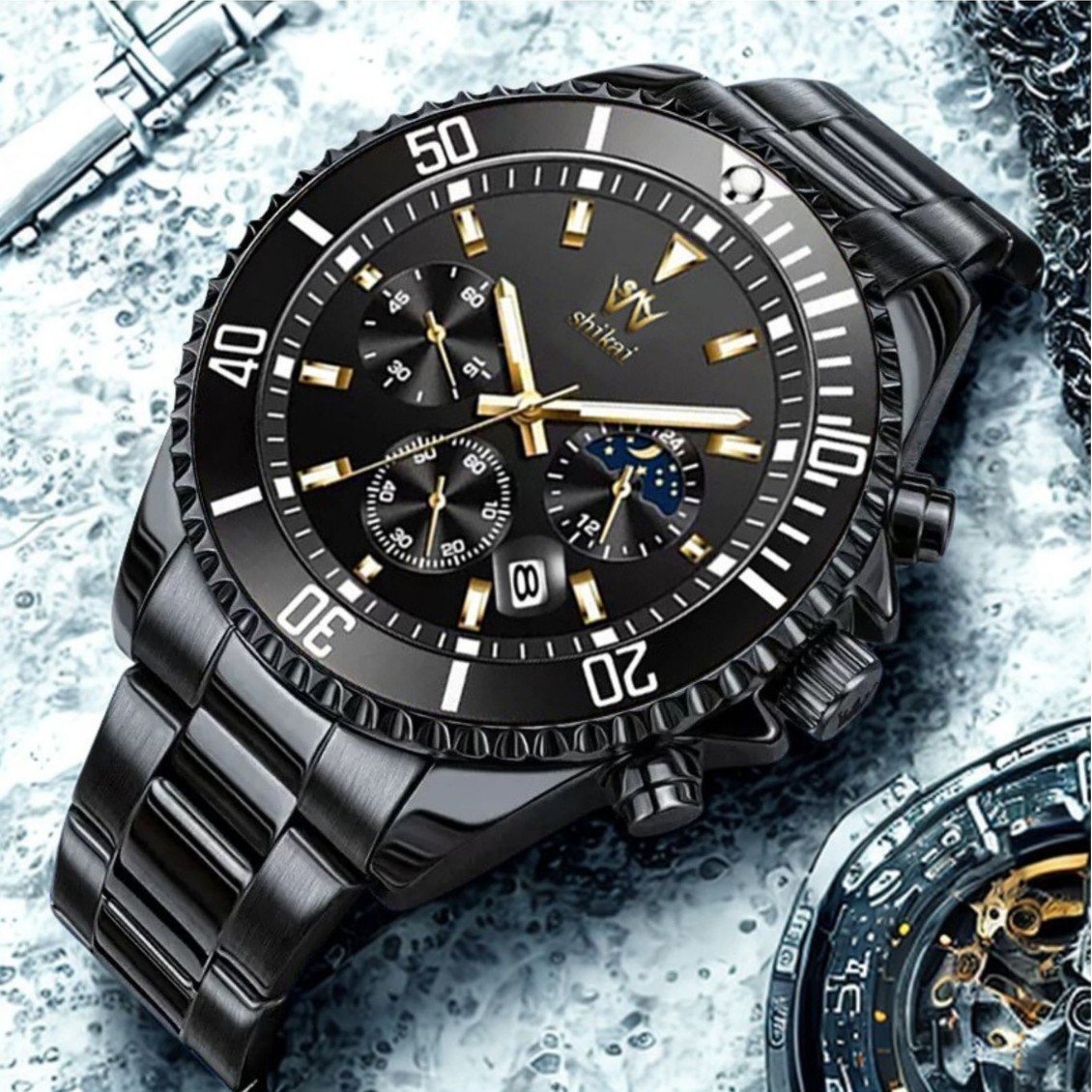 ChronoLuxe – Luxuriöse Herren-Dresswatch