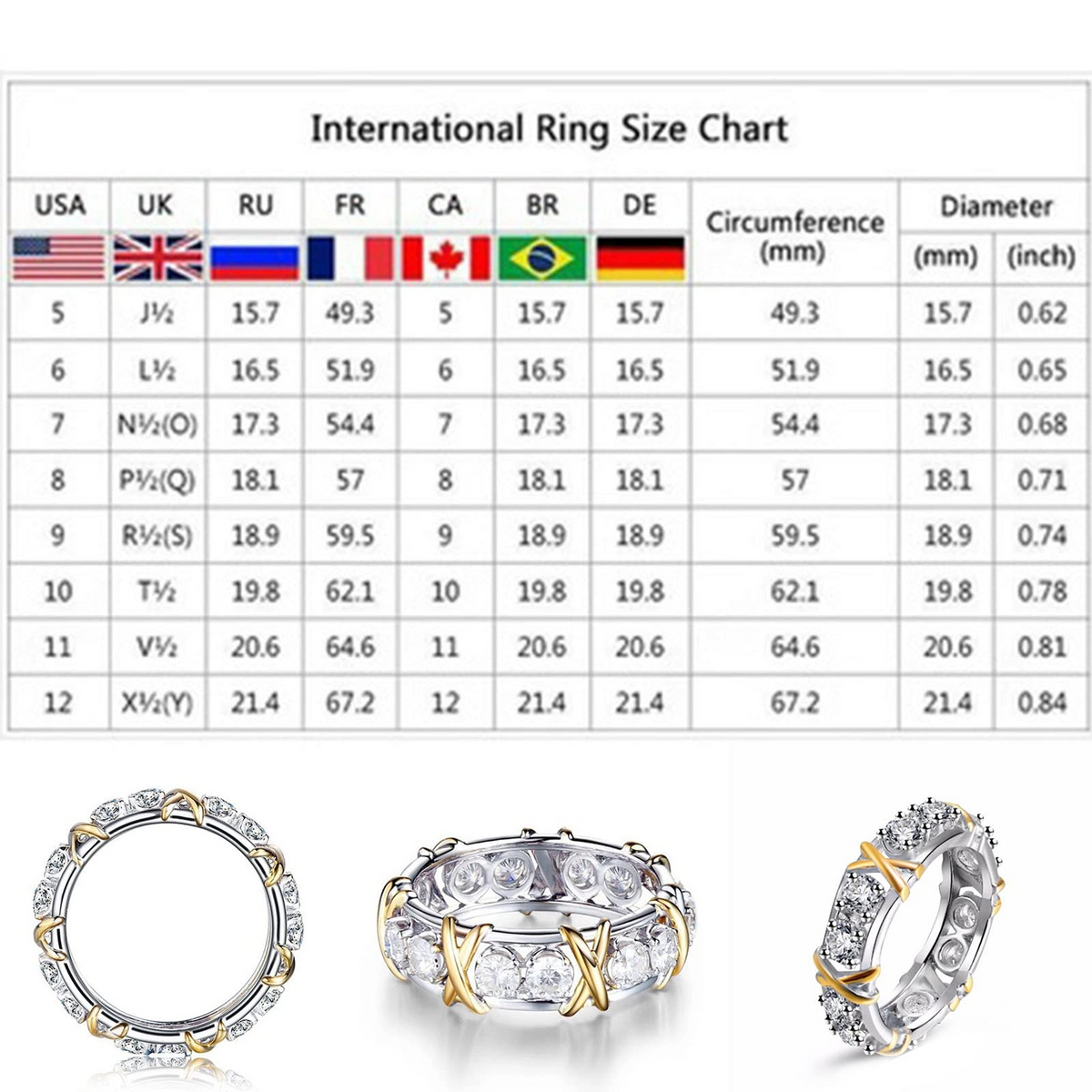 Moissanova – Anillo de Diamantes de Moissanita Magnetología