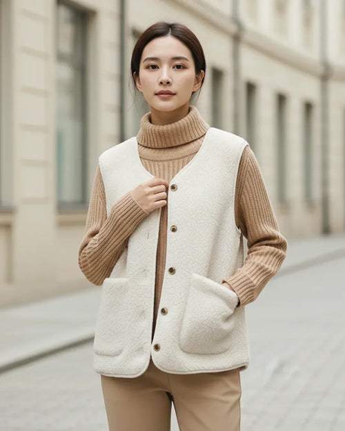Solene™ – Pariser Wollstrickjacke für mühelose Eleganz