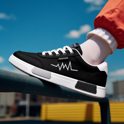 Pulseway — Canvas Sneaker mit Herzschlag-Detail