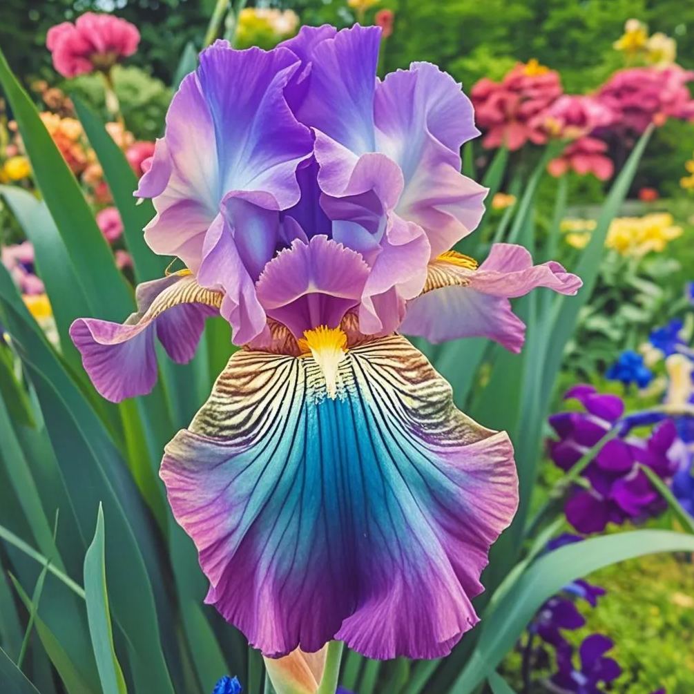 BloomAura – Exotische Hohe Bart-Schwertlilie