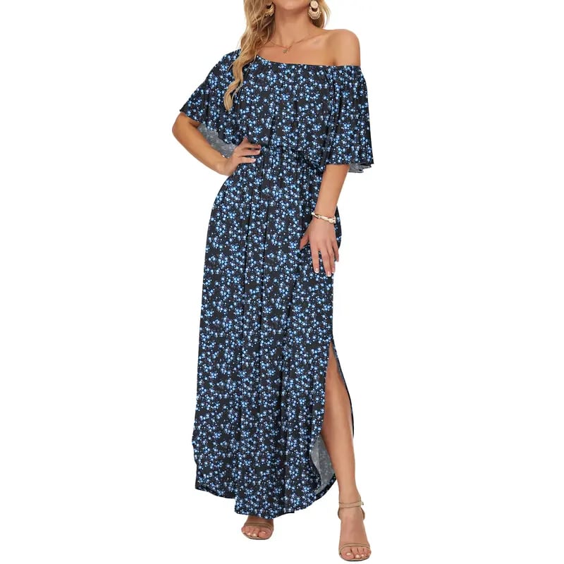 GraceLoom – Vestido Fluido de Hombros