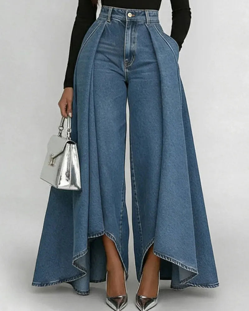 DreamDrape - Pantalones Fluidos de Pierna Ancha