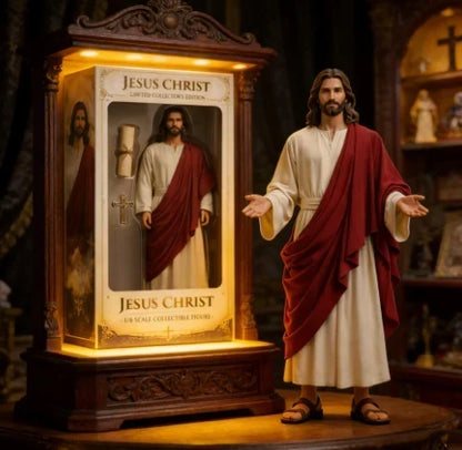 (🎁 Letzter Tag 75% RABATT)🙏✝️ Jesus Christus limitierte Sammler-Edition 1/6-Maßstab Figur