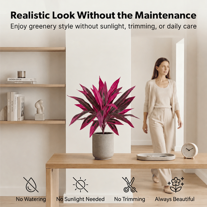 UrbanJungle – Juego de dúo de plantas tropicales artificiales