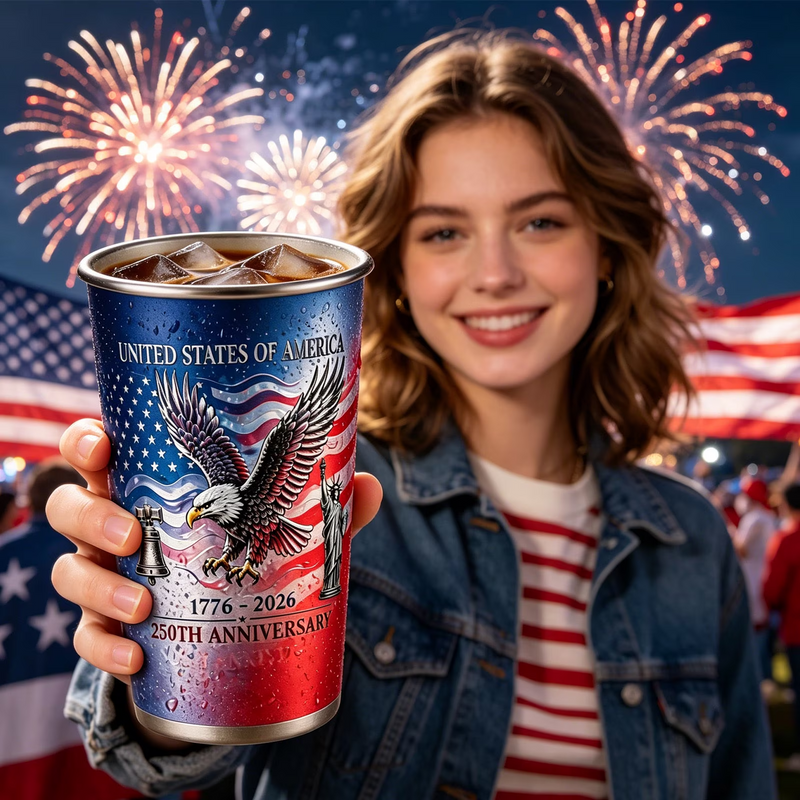 LibertyChill – Vaso patriótico que cambia de color por arte de magia