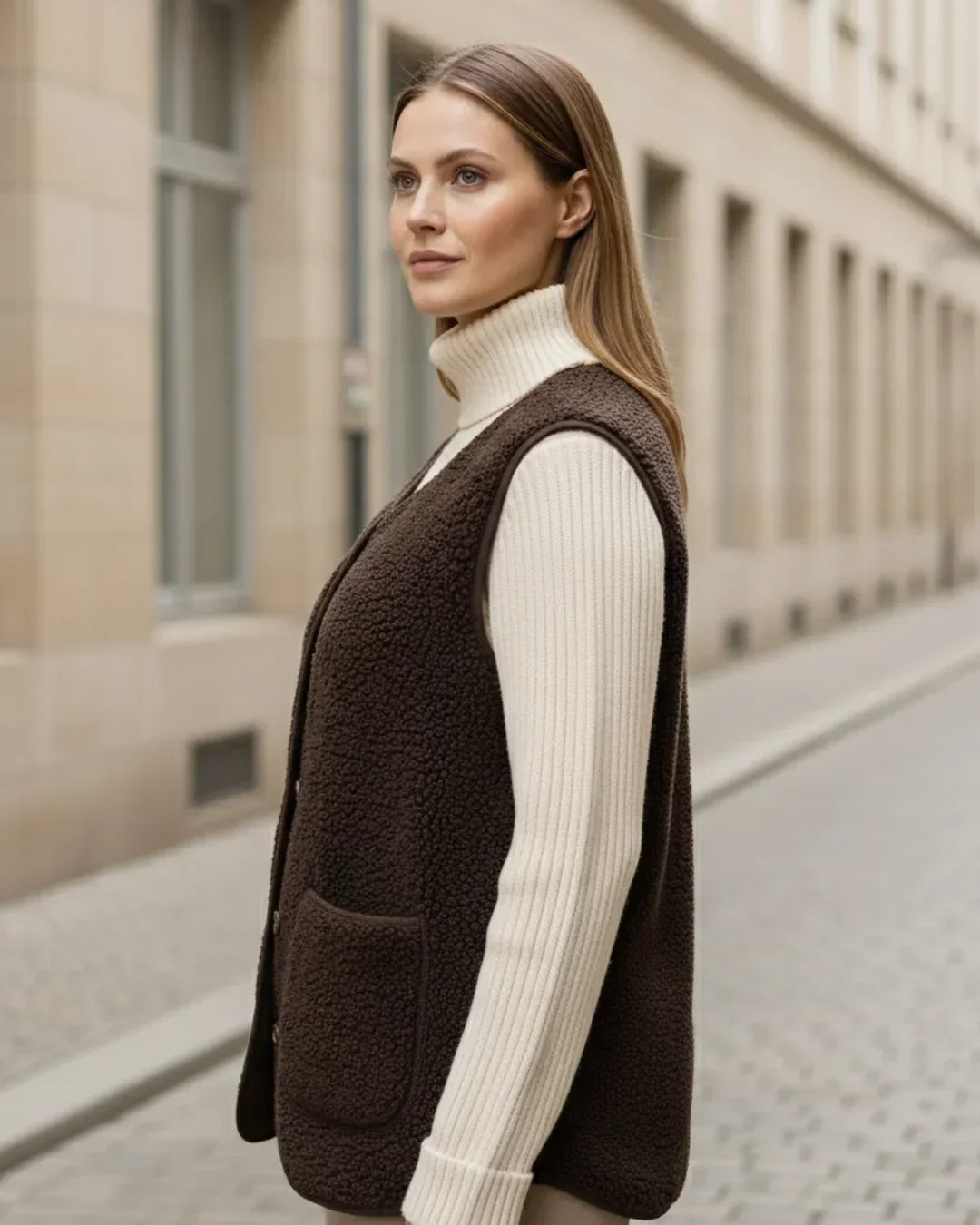 Solene™ – Pariser Wollstrickjacke für mühelose Eleganz