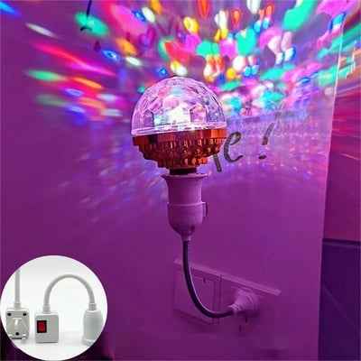 AuraParty – Luz de bola de discoteca giratoria colorida