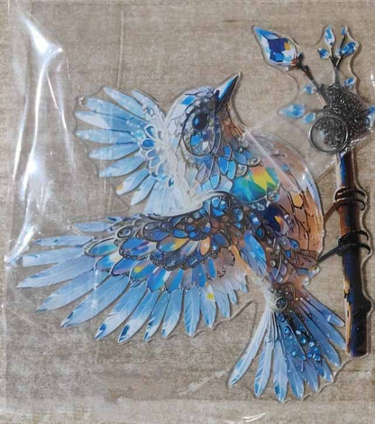 BlueWing Harmony – Doppelseitiger Acryl-Vogel