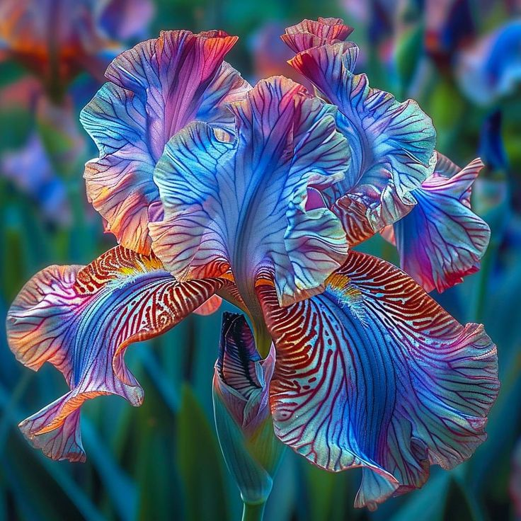 BloomAura – Exotische Hohe Bart-Schwertlilie