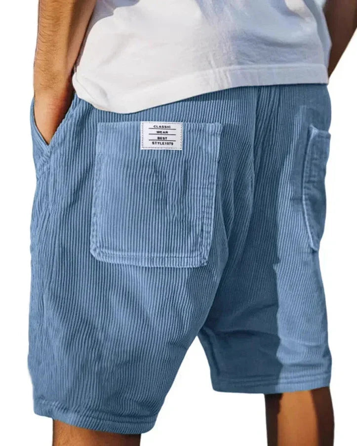 Ridgeline — Pantalones cortos cargo de pana para hombre