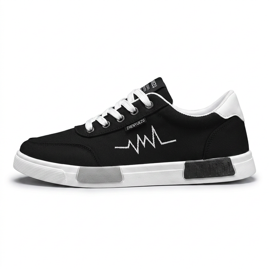 Pulseway — Zapatilla de Lona con Detalle de Latido de Corazón