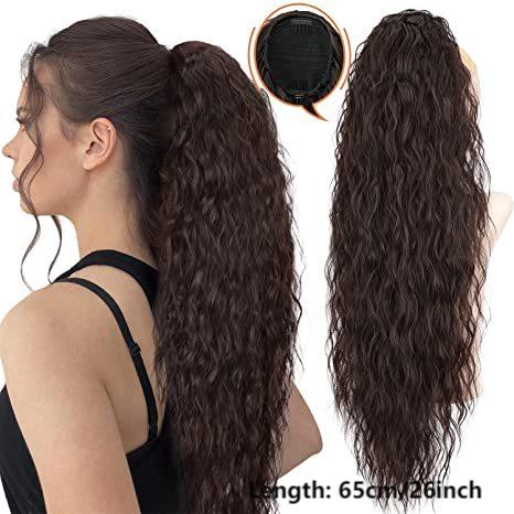 SilkiPony – Extensión de Cola de Caballo de Cabello Natural
