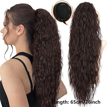 SilkiPony – Extensión de Cola de Caballo de Cabello Natural