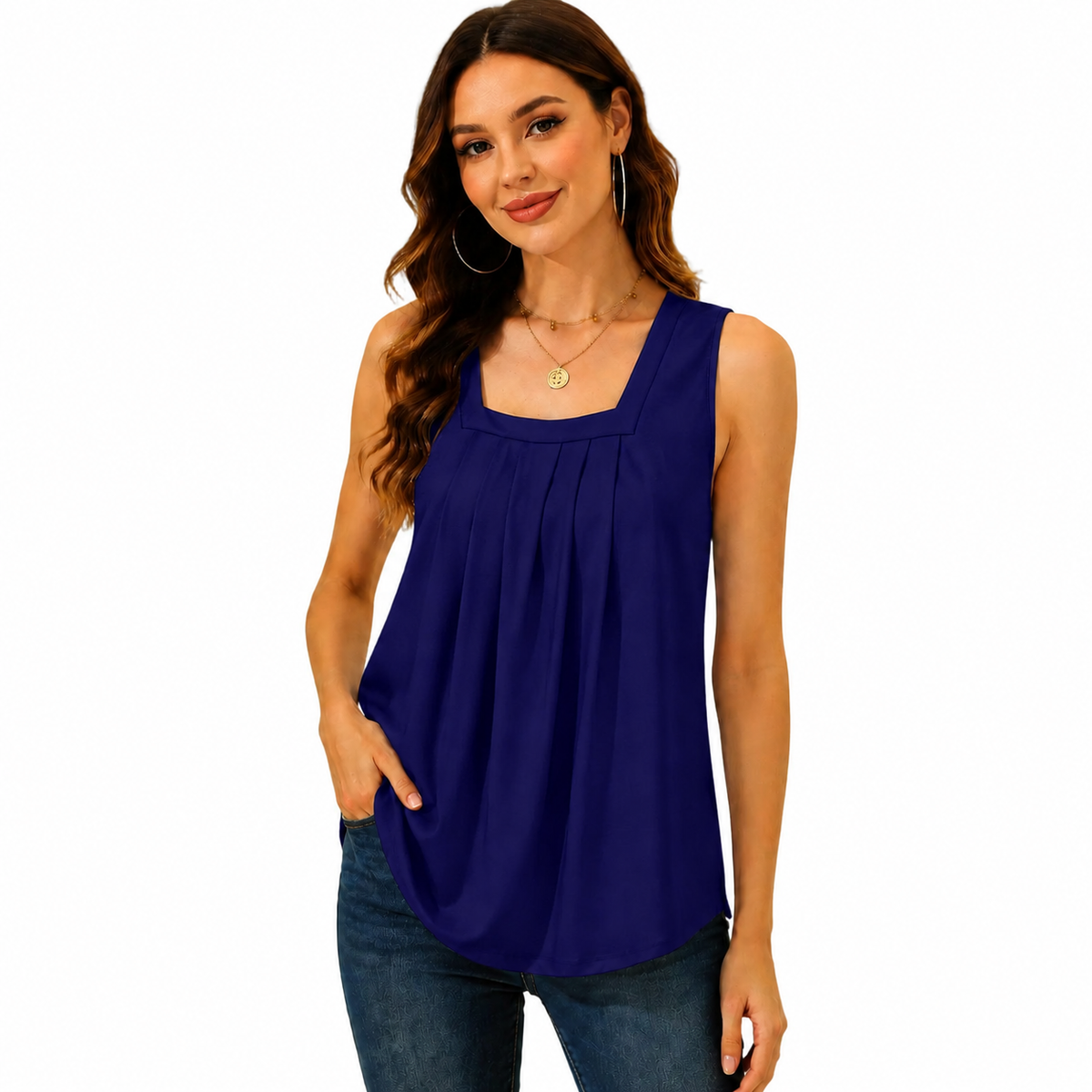 LunaFit – Camiseta sin mangas ligera de verano