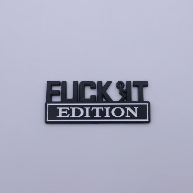 VibeMark – Emblema adhesivo 3D “Edición F* IT”