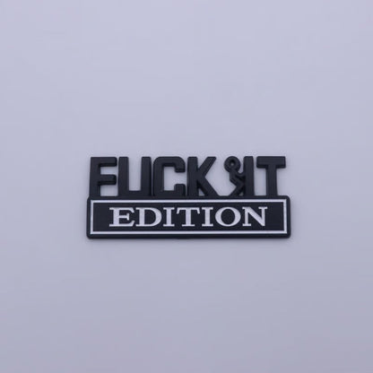 VibeMark – Emblema adhesivo 3D “Edición F* IT”