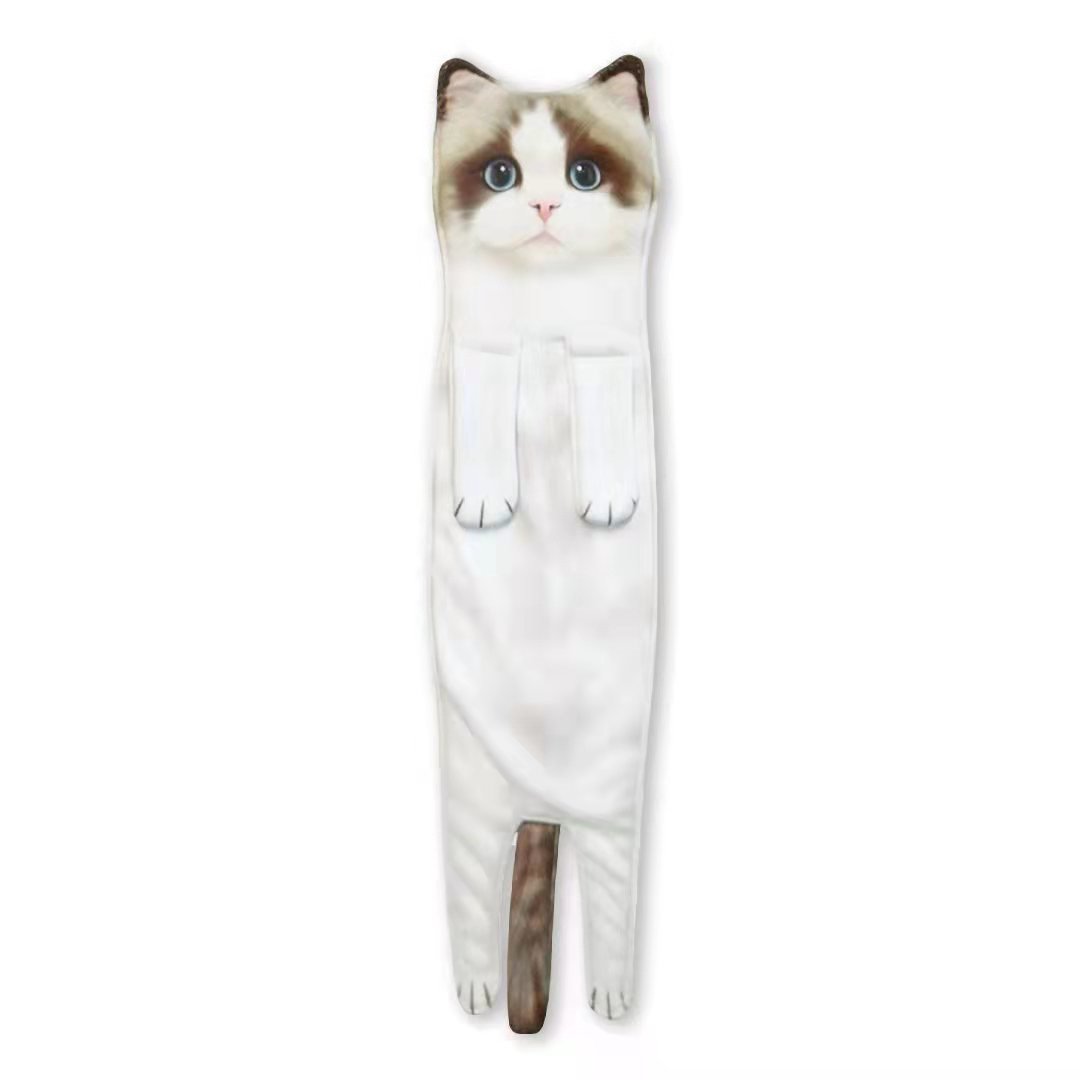 PurrfectlyClean – Toallas de mano con estampado de gatos de lo más divertidas