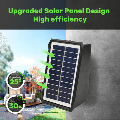 BrightRay – Solar-Wandleuchten für den Außenbereich, 4 LEDs