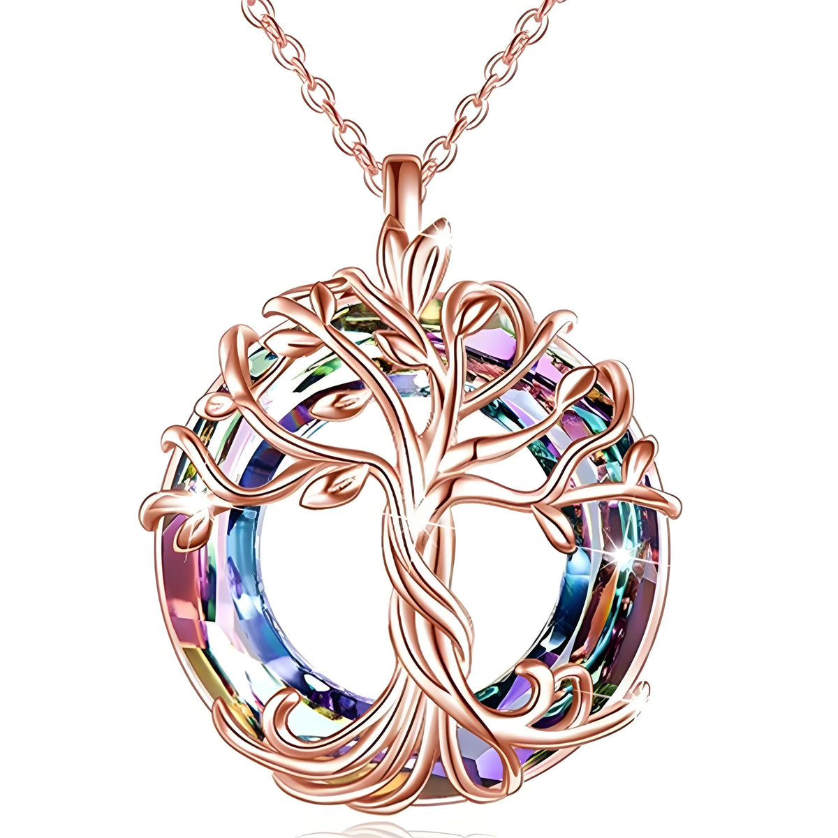 CelestiaTree - Elegante collar de cristal para el Día de la Madre