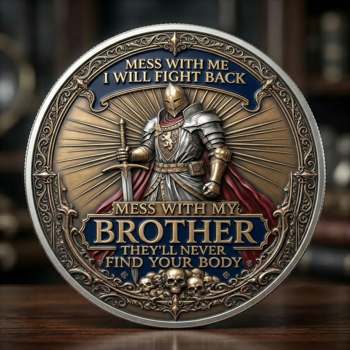 Unidad Nacida de la Guerra – Moneda de Colección de Hermanos de Armas