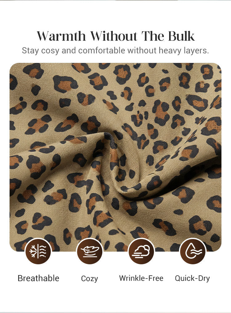 UrbanRoar – Sudadera con capucha y estampado de leopardo con estilo