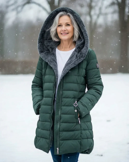 Olivia™ – Isolierte Winterjacke mit Sherpa-Kapuze