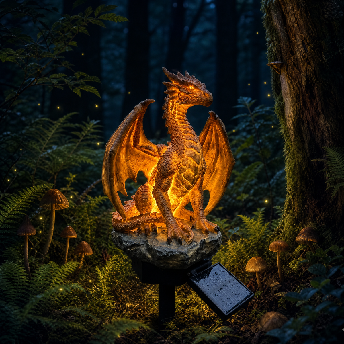 DrakeLight – Decoración Solar de Jardín con Dragón Fantasía