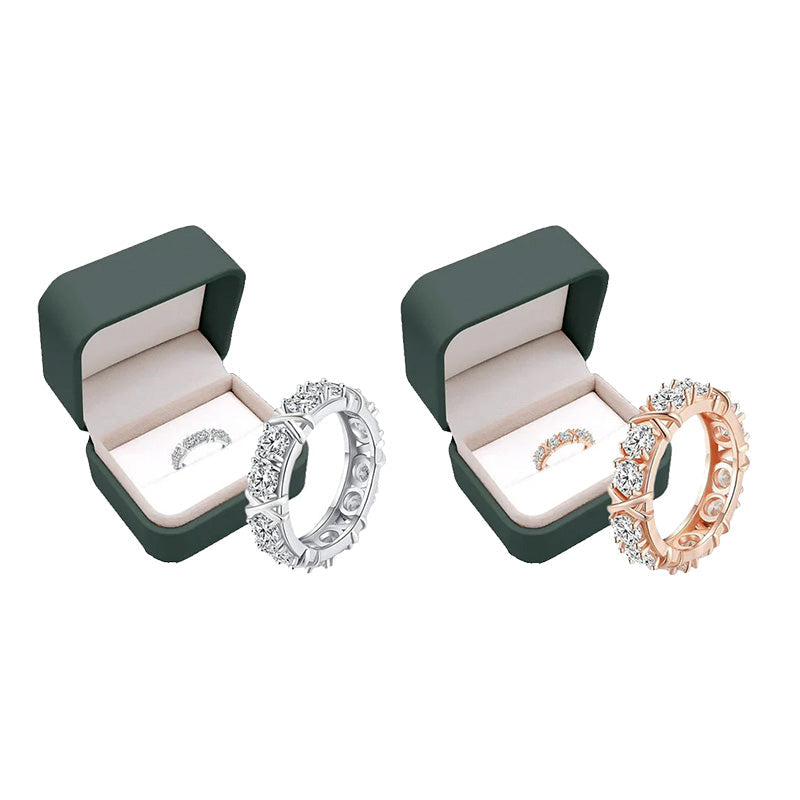 Moissanova – Anillo de Diamantes de Moissanita Magnetología