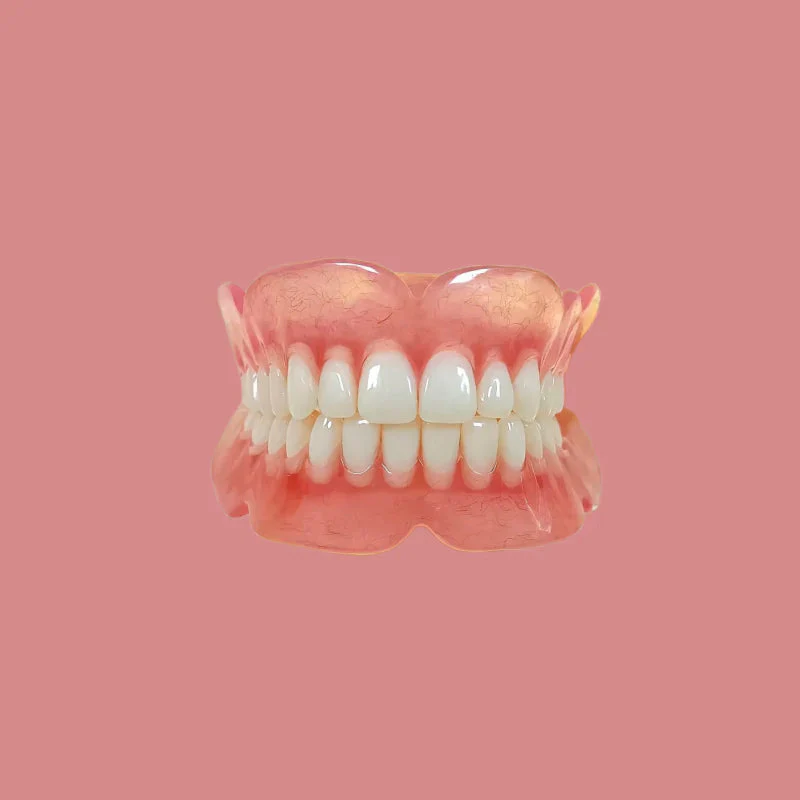 AuraSmile – Dentadura completa de succión fuerte de grado médico