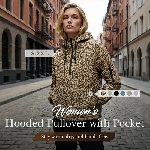 UrbanRoar – Sudadera con capucha y estampado de leopardo con estilo