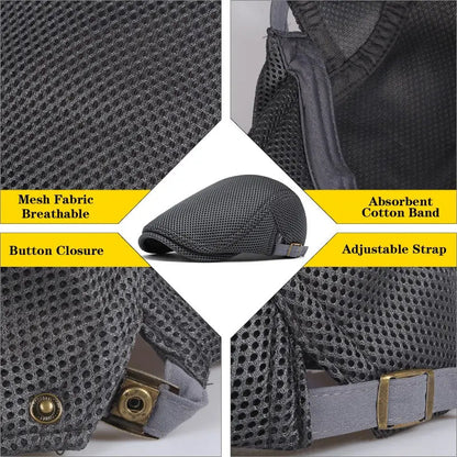 AirWeave – Atmungsaktive Mesh-Schiebermütze für Herren