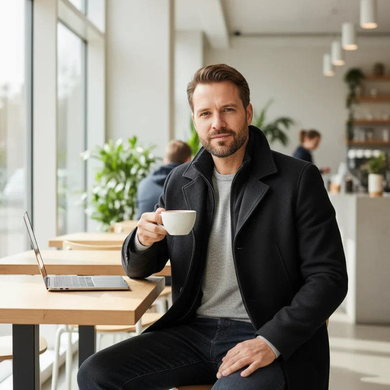 PEAKY™ | Zweiteiliger Herrenmantel für Stil und Wärme