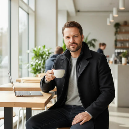 PEAKY™ | Zweiteiliger Herrenmantel für Stil und Wärme