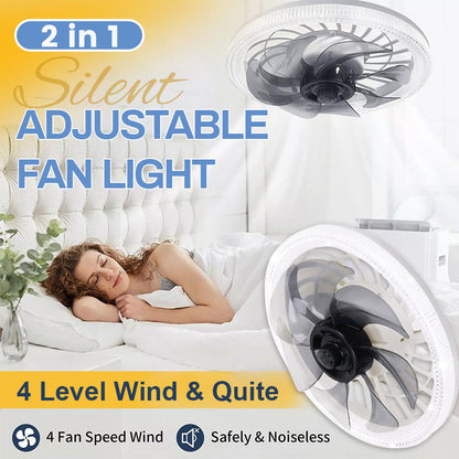 NightBreeze – Ventilador de techo silencioso con luz