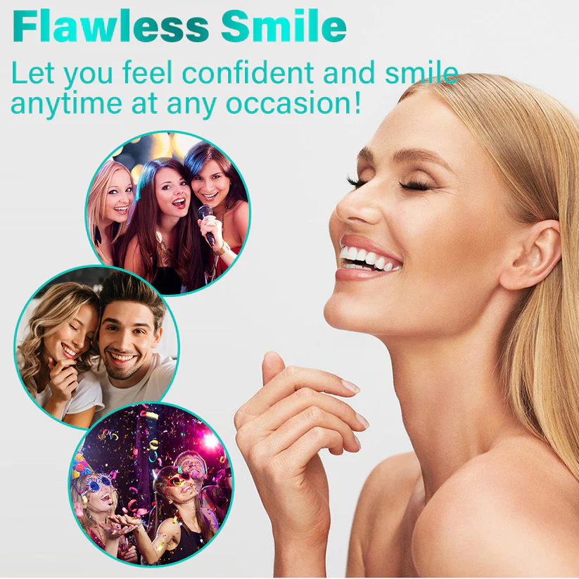 AuraSmile – Dentadura completa de succión fuerte de grado médico