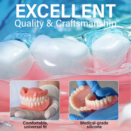 AuraSmile – Dentadura completa de succión fuerte de grado médico