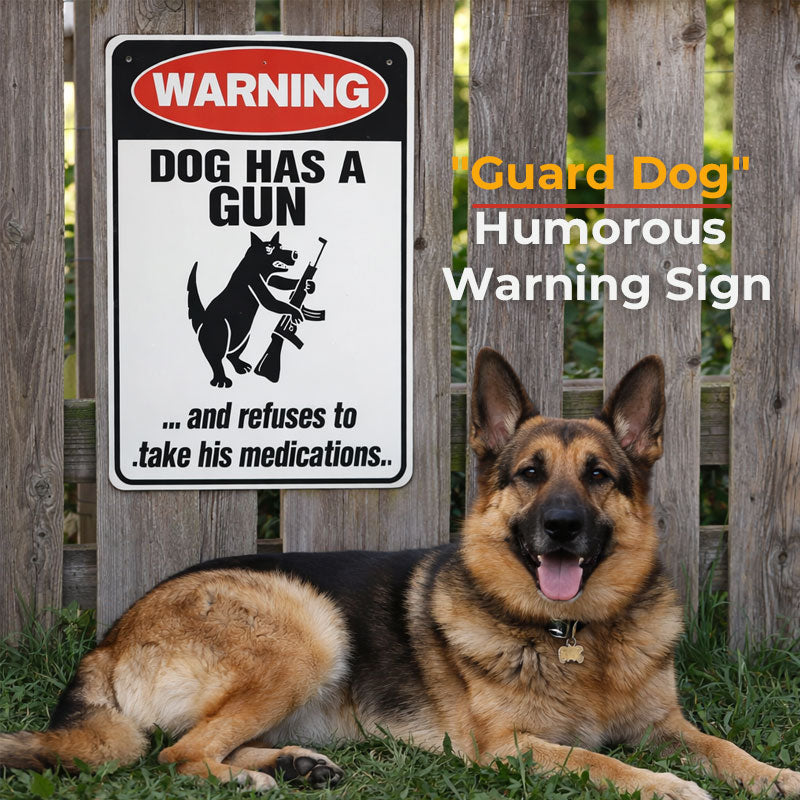 WittyGuard – Divertido letrero de advertencia para perros