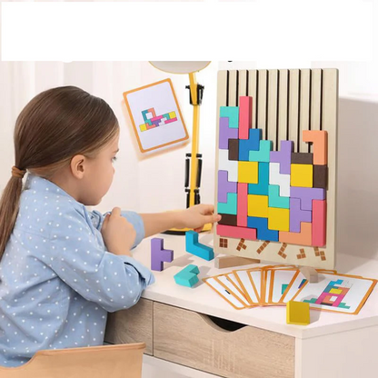 TetraMind – Montessori-Holzpuzzle-Set