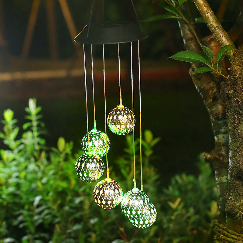 LunaBreeze Chime – Amuleto de Luz Solar para Jardín Resistente a la Intemperie