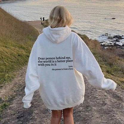 Sudadera WarmWords: bondad que puedes vestir