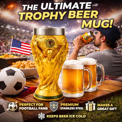 ⚽Über 55.000 verkauft🏆WM 2026 USA-Kanada-Mexiko "Trophäen"-Bierkrug