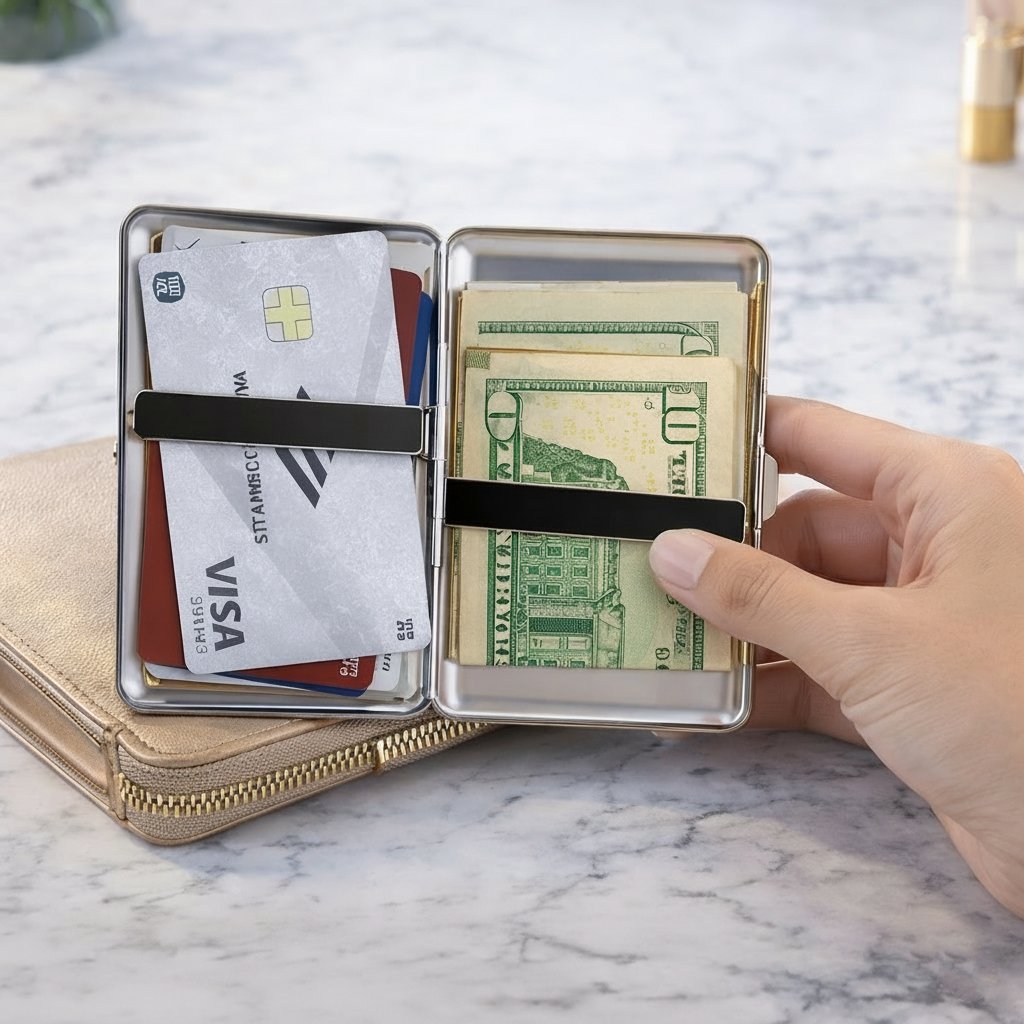 Vaultique – Elegante RFID-Schutzbrieftasche