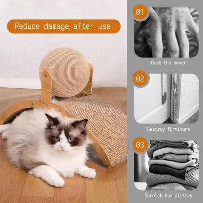 ClawSphere – Juguete de Bola Rascador para Gatos