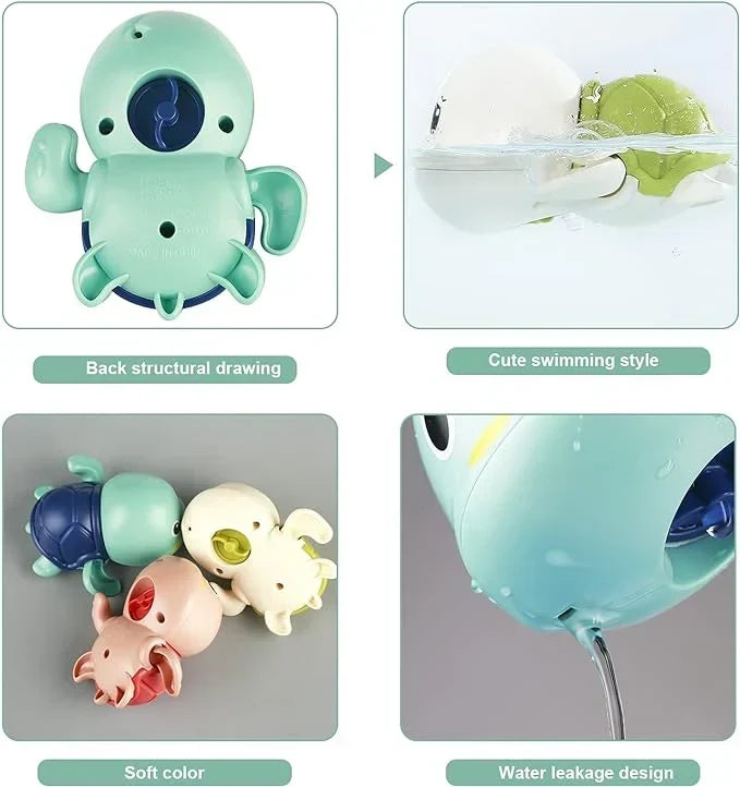 TinyTide - Set de juguete interactivo de tortugas para el baño