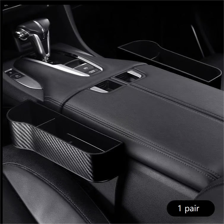 DriveMate – Organizador de Almacenamiento de Cuero Multiparte para Asiento de Coche
